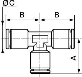 Equal tee piece - RMT ET | Prevost
